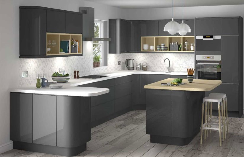 G-Shaped Modular Kitchen